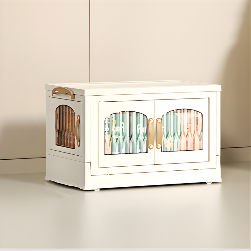 Stackable Clear Storage Box with Easy-Access Sides