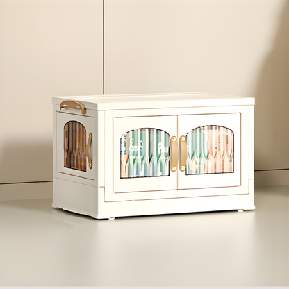 Stackable Clear Storage Box with Easy-Access Sides