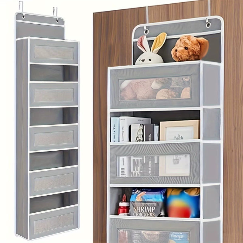 5-Shelf Hanging Storage Organizer-Door Hanging Storage Organizer with Large Capacity Pockets Bedroom Bathroom Organizers Storage