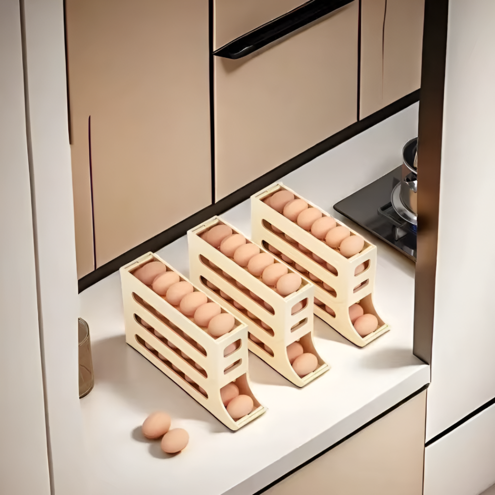 High Capacity Egg Organizer Container