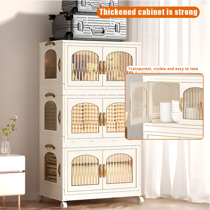 Stackable Clear Storage Box with Easy-Access Sides