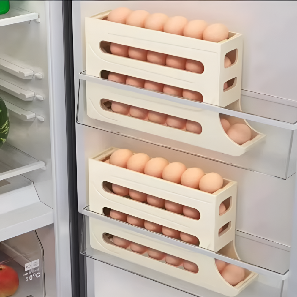 High Capacity Egg Organizer Container