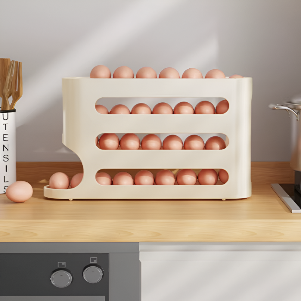 High Capacity Egg Organizer Container